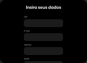 Formulário de criação de conta