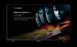 Android TV exibindo conteúdo Mil Play